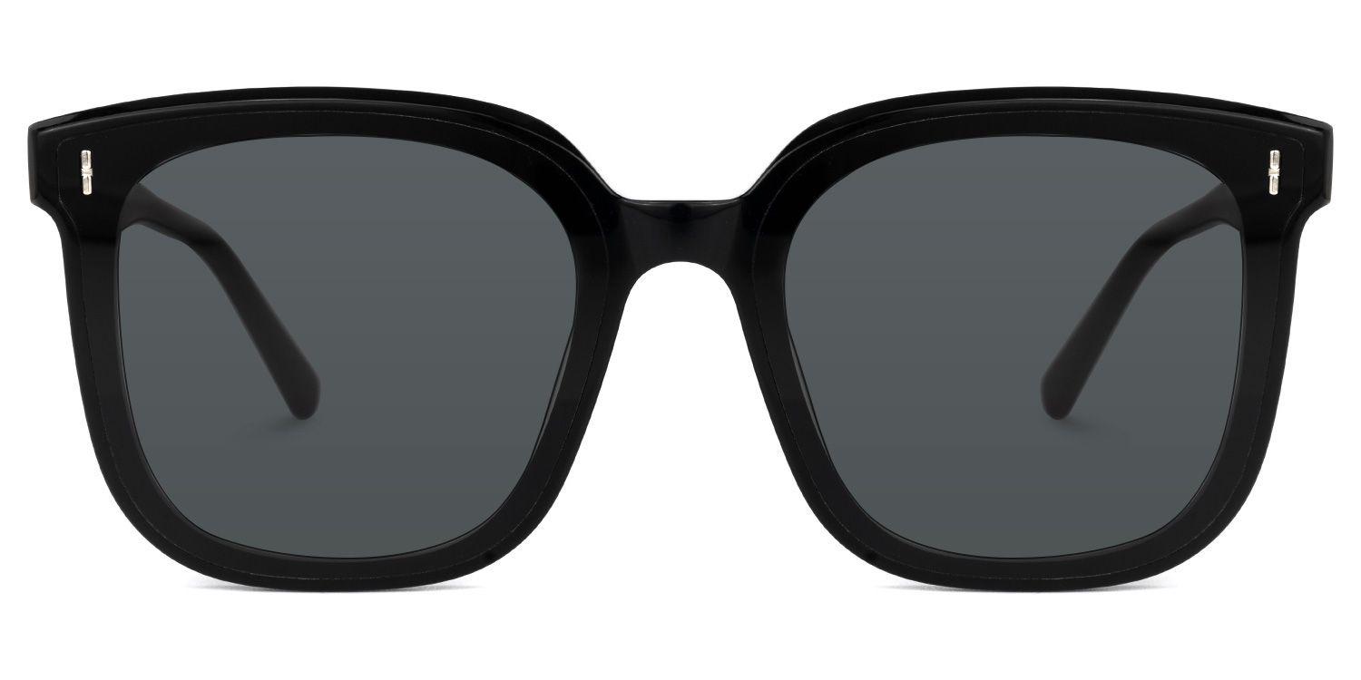 Aalilyanna - Square Black Sunglasses | Vooglam Angle View