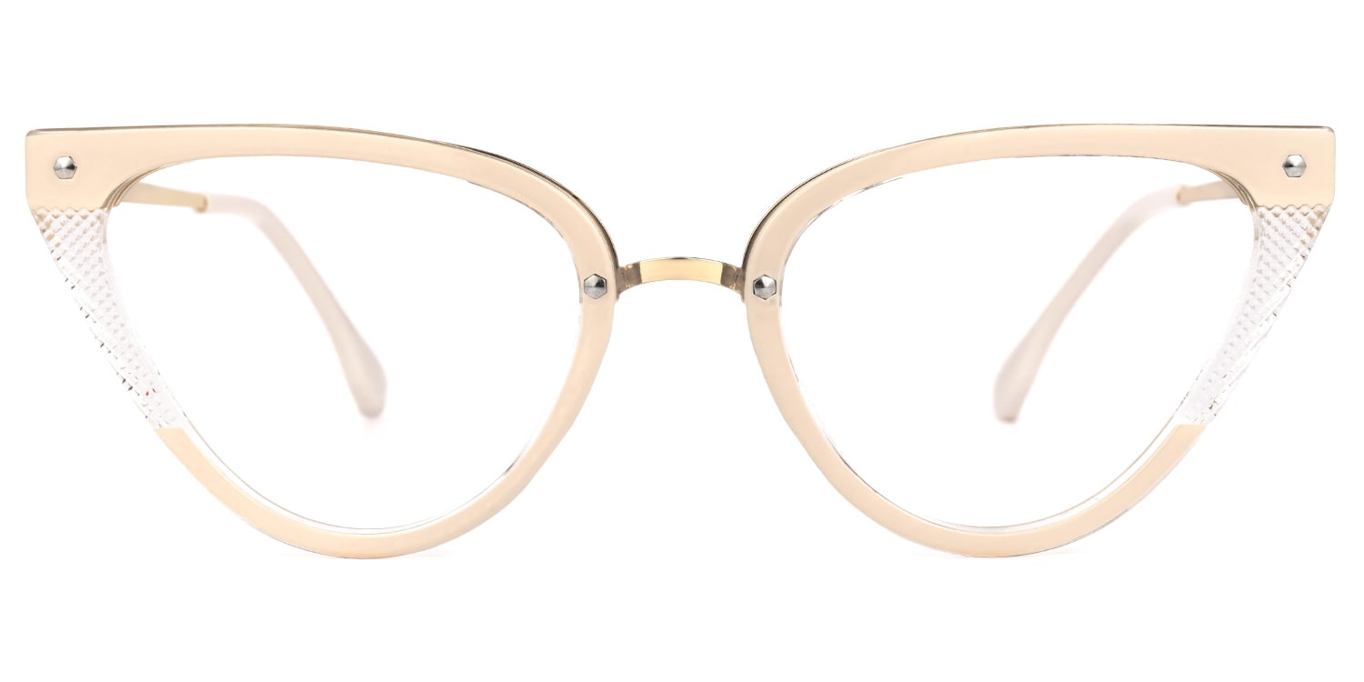 

Aamira - Cat Eye White Eyeglasses