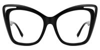 Aaralyn - Butterfly Black Eyeglasses | Vooglam Angle View