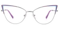 Abarne - Cat Eye Purple Eyeglasses | Vooglam Angle View