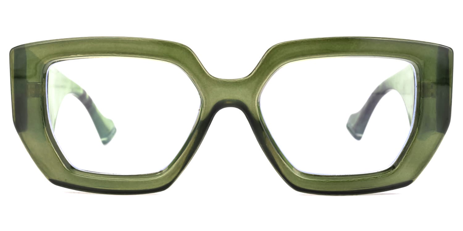 

Ababuo - Rectangle Green Eyeglasses