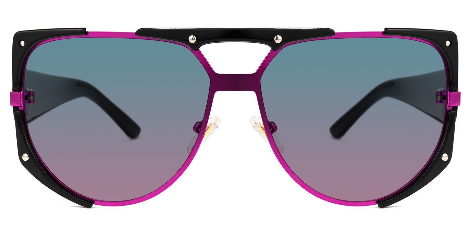 

Cegarra - Aviator Black/Purple Sunglasses