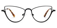 Acco - Cat Eye Black Eyeglasses | Vooglam Angle View