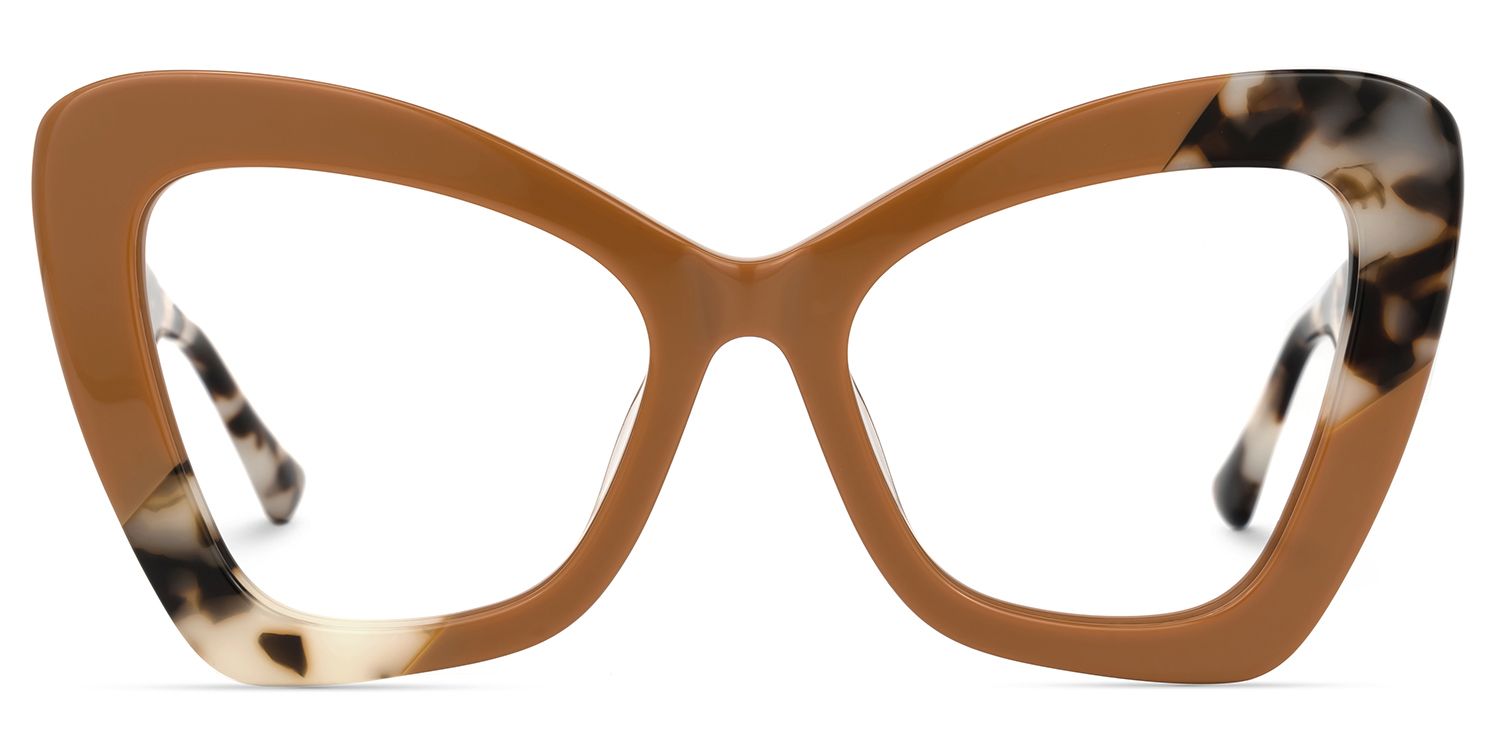 Aceso - Butterfly Brown/Tortoise Eyeglasses | Vooglam Angle View