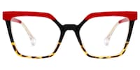 Achelous - Cat Eye Red/Tortoise Eyeglasses - 1