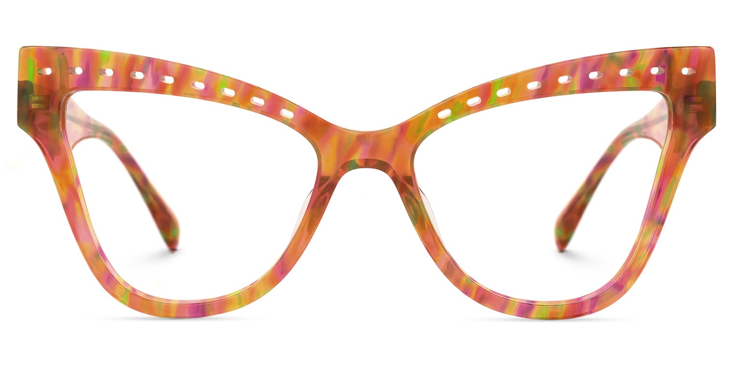 

Adamaris - Cat Eye Red/Floral Eyeglasses