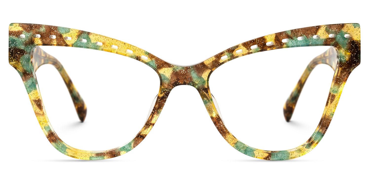 Adamaris - Cat Eye Yellow/Floral Eyeglasses product detail 2