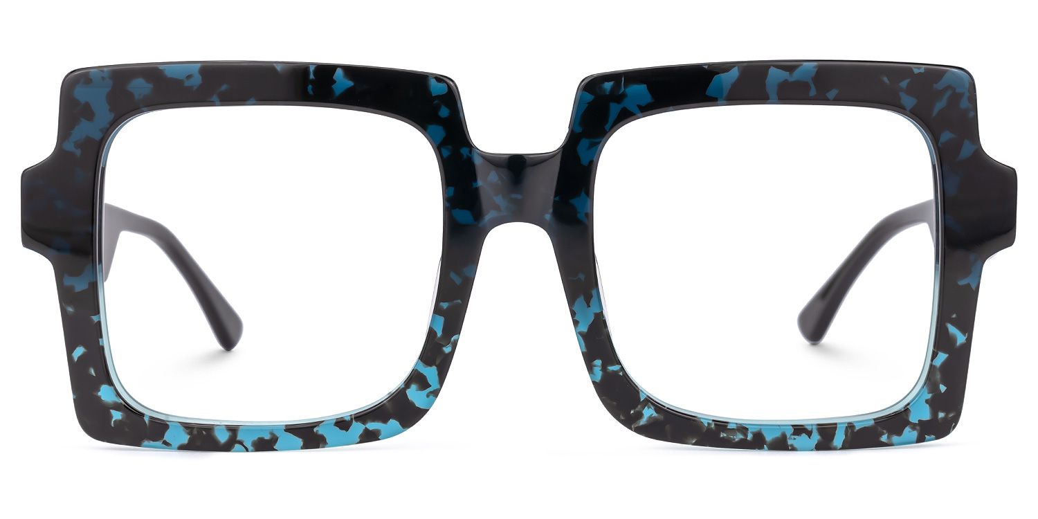 Arroyo - Square Blue/Tortoise Eyeglasses | Vooglam Angle View
