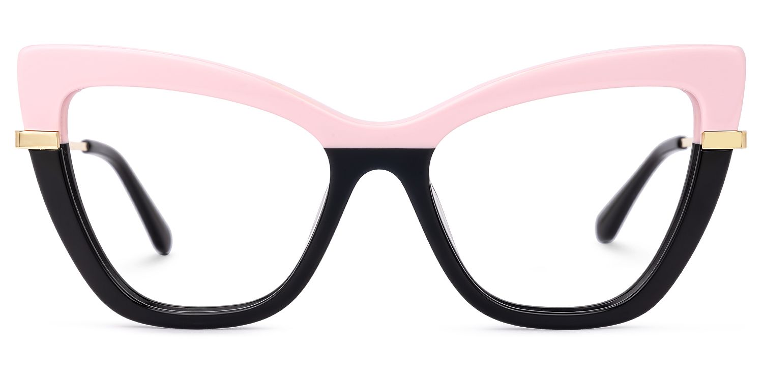 Lunsford - Cat Eye Pink/Black Two-tone Eyeglasses product detail 2