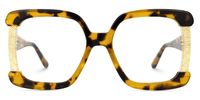 Adelphie - Square Tortoise Eyeglasses | Vooglam Angle View