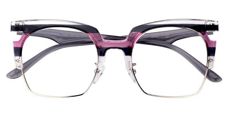 Cordelia Browline Purple Eyeglasses - 1