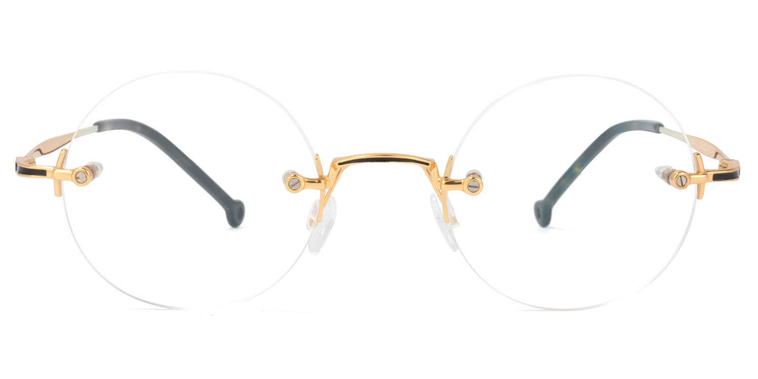 Jasmine - Round Gold Glasses - 1
