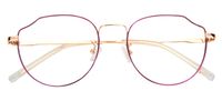 Vogue Metal Purple Cat Eyeglasses | Vooglam Optical Angle View