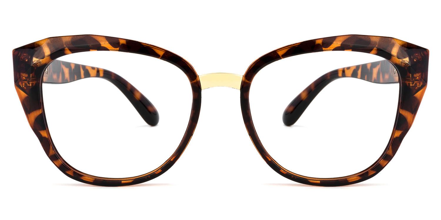 Cat Eye Tortoise Eyeglasses | Vooglam.com Angle View