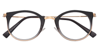 Viola Cat Eye Black Glasses Angle View