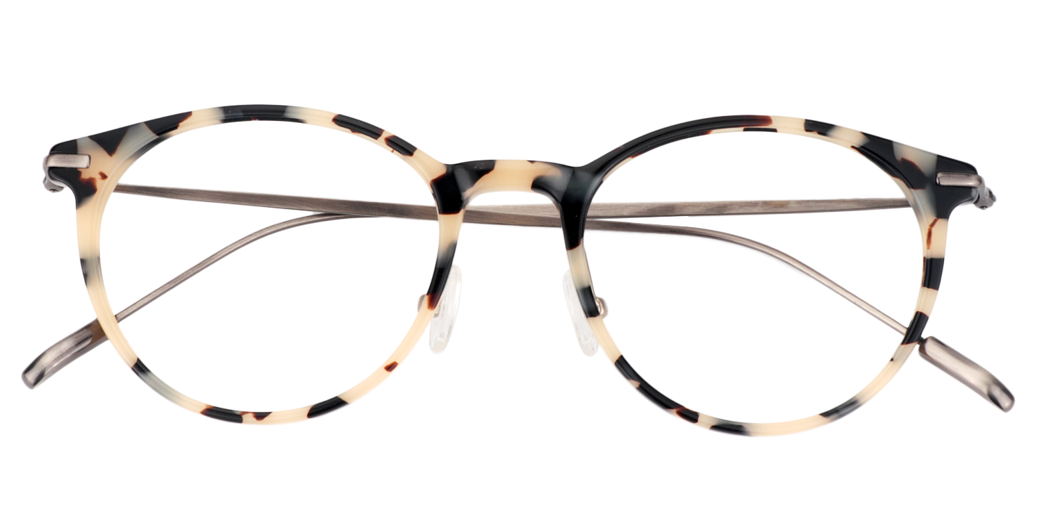 Classic Round Leopard Eyeglasses│Vooglam Optical Glasses