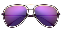 Stylish Aviator Purple Sunglasses│Vooglam Sunglasses Online Front View