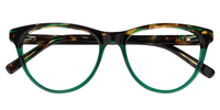 Gerry Cat Eye Green/Floral Eyeglasses - 1