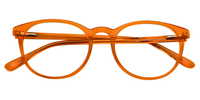 Fisk Oval Orange Eyeglasses - 2