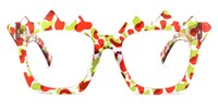 Wilhelmina - Geometric Crystal/Floral Eyeglasses - 1