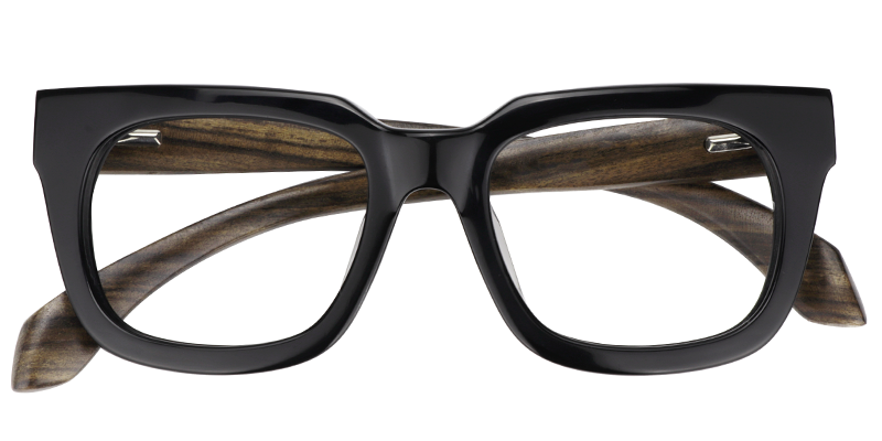 Arlene Rectangle Black Eyeglasses - 1