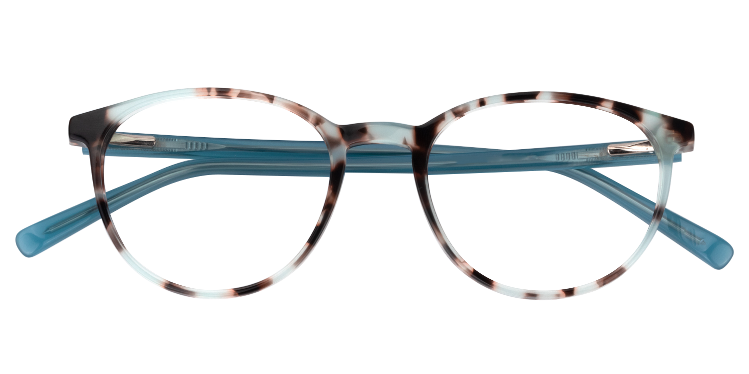 Decent Oval Blue/Pattern Eyeglasses│Vooglam Optical Glasses Product Details 1