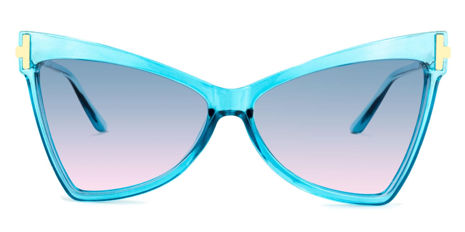 

Ofelia - Geometric Blue Sunglasses