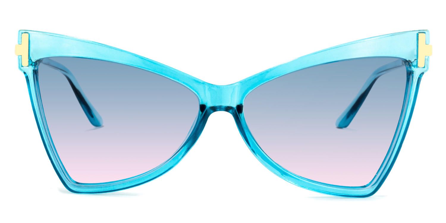 Ofelia - Geometric Blue Sunglasses product detail 2