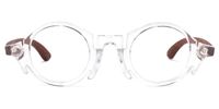 Round Crystal Eyeglasses | Vooglam.com Angle View