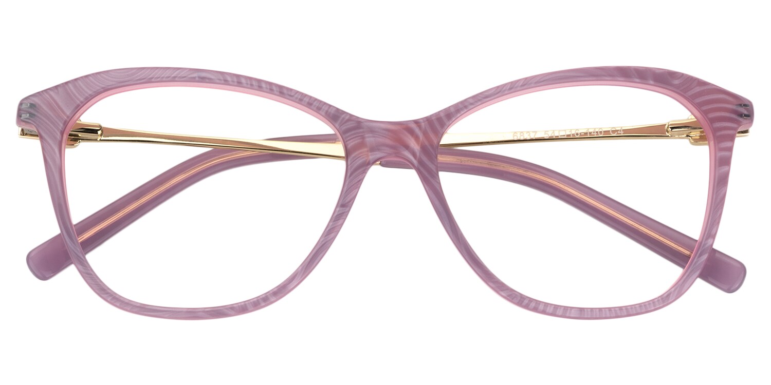 Angelou Rectangle Light/Purple Eyeglasses glasses
