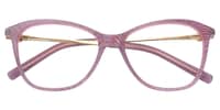 Angelou Rectangle Light/Purple Eyeglasses - 2