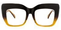 Square Brown Eyeglasses | Vooglam.com Angle View