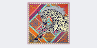 Vivid Galloping Horse Scarf | Vooglam.com Angle View