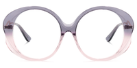 Oval Purple Eyeglasses│Vooglam Optical Glasses Angle View