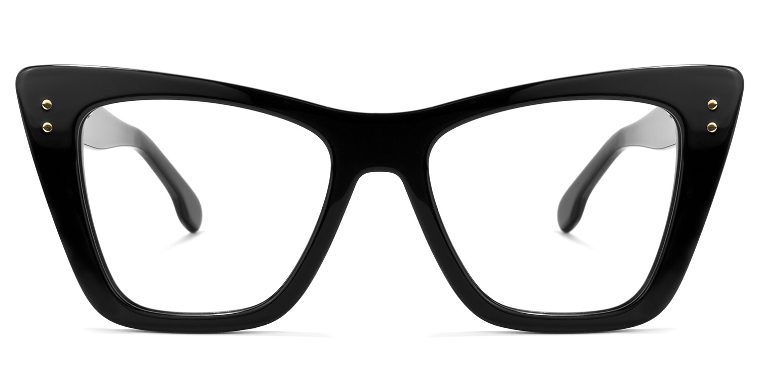 Johanna Cat Eye Black Eyeglasses Vooglam