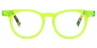 Round Yellow Eyeglasses | Vooglam.com Angle View