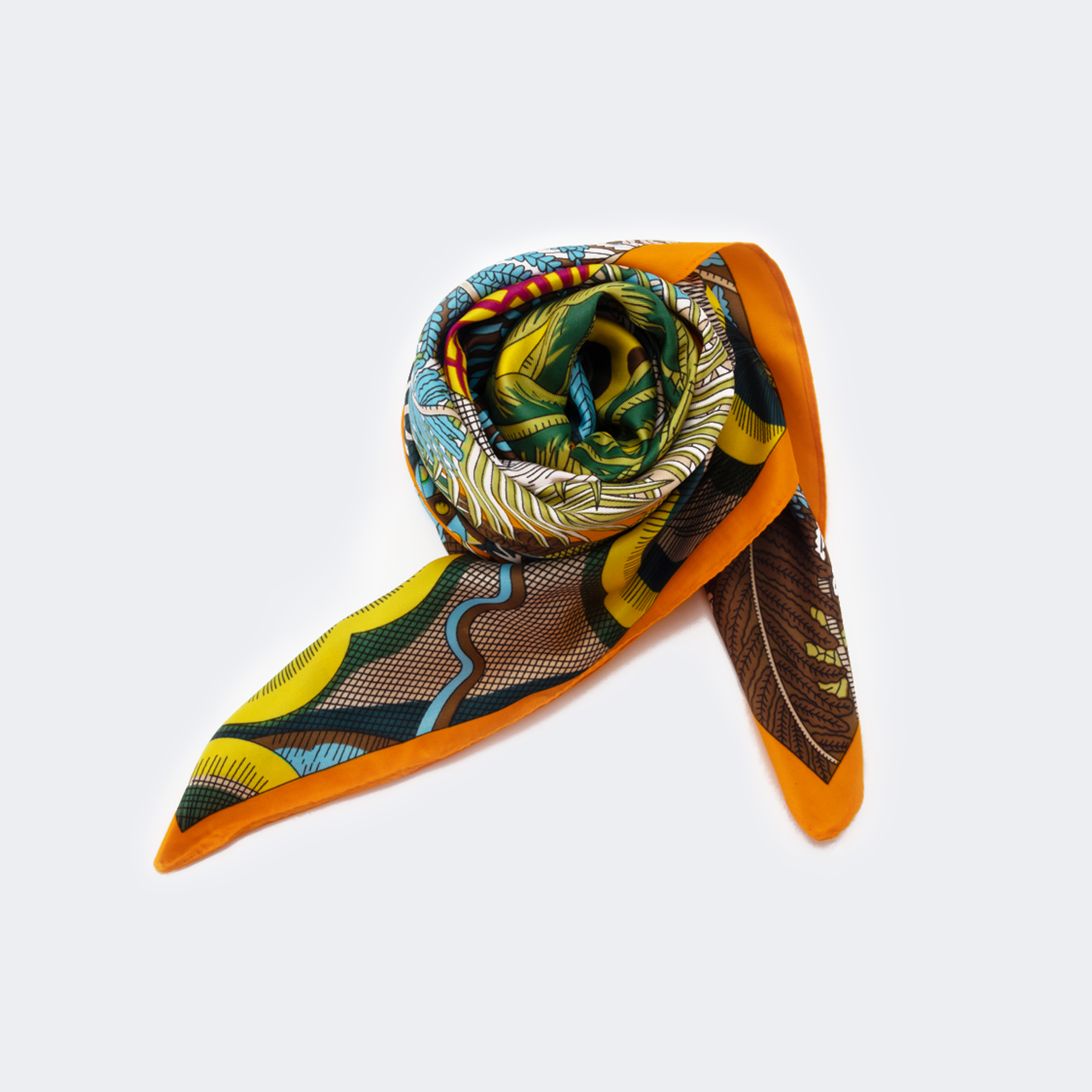 Classic Oil Painting Scarf | Vooglam.com Front View