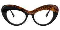 Lolade - Cat Eye Dark/Grey Eyeglasses | Vooglam Angle View