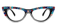 Cathleen - Cat Eye Colorful Eyeglasses | Vooglam Angle View
