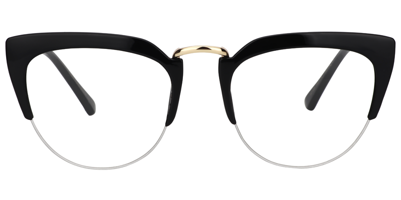 Cassiel - Cat Eye Black Glasses - 1