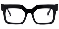 Canela - Rectangle Black Eyeglasses - 1