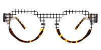 Annaisha - Round Tortoise Eyeglasses | Vooglam Angle View