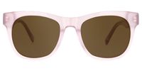 Square Pink Sunglasses | Vooglam.com Angle View