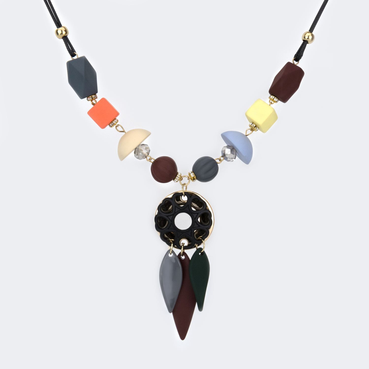 Vintage Dream Catcher Necklace by Vooglam.com - Side View