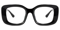 Nadia - Rectangle Black Eyeglasses - 1