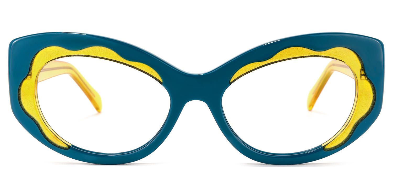 Nutana - Cat Eye Peacock/Blue Eyeglasses product detail 2