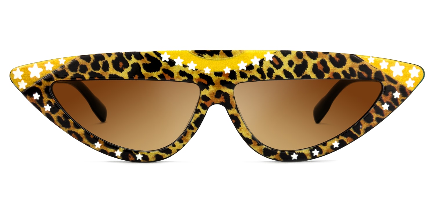 Kailey Cat Eye Leopard/Print Sunglasses Vooglam