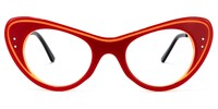 Guia - Cat Eye Red Eyeglasses - 1