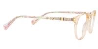 Round Champagne Eyeglasses | Vooglam.com 