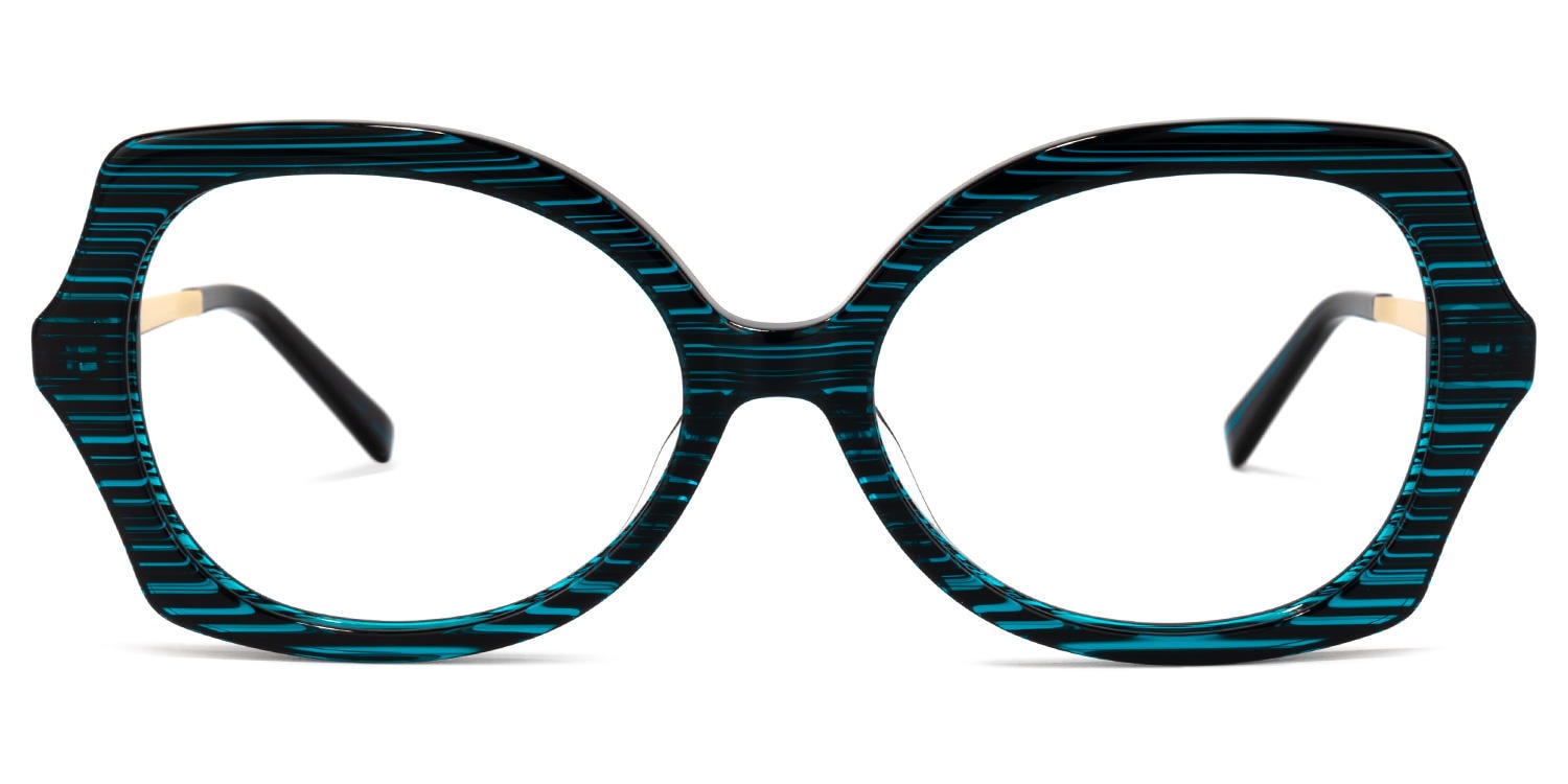 

Julietta - Geometric Blue Eyeglasses